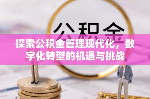 寮步探索公积金管理现代化，数字化转型的机遇与挑战
