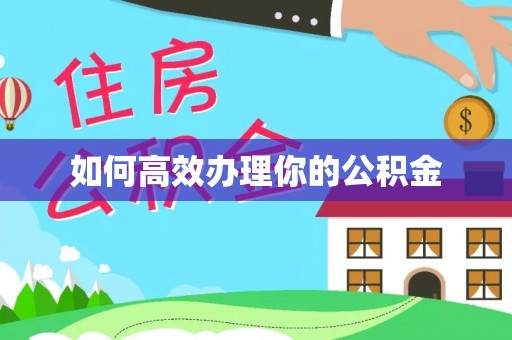 寮步如何高效办理你的公积金