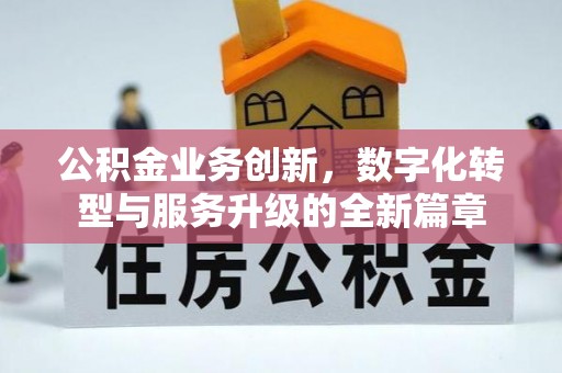 寮步公积金业务创新，数字化转型与服务升级的全新篇章