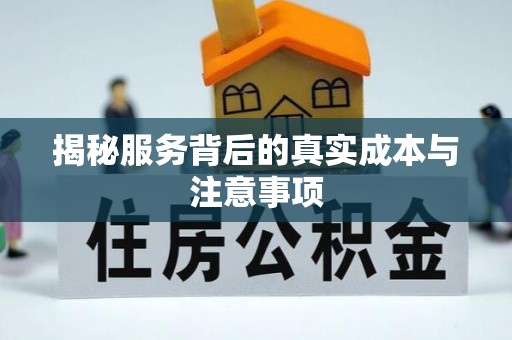 寮步揭秘服务背后的真实成本与注意事项
