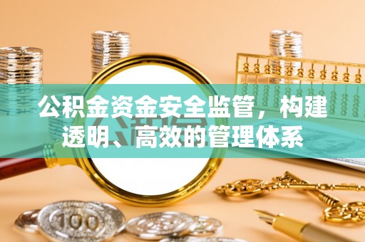 寮步公积金资金安全监管，构建透明、高效的管理体系