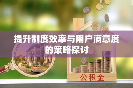 寮步提升制度效率与用户满意度的策略探讨